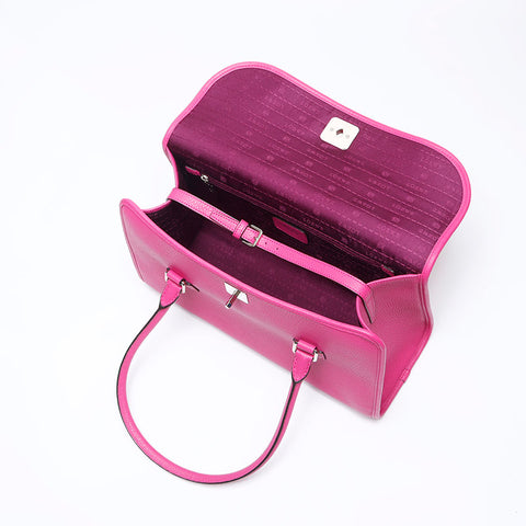 ロエベ LOEWE アラモ36 レザー ハンドバッグ ピンク WS13939