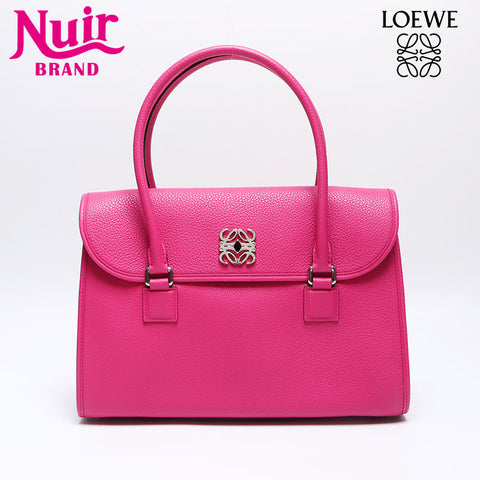 ロエベ LOEWE アラモ36 レザー ハンドバッグ ピンク WS13939