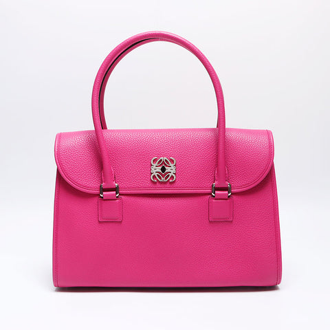 ロエベ LOEWE アラモ36 レザー ハンドバッグ ピンク WS13939