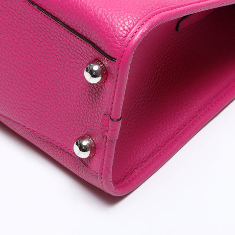 ロエベ LOEWE アラモ36 レザー ハンドバッグ ピンク WS13939