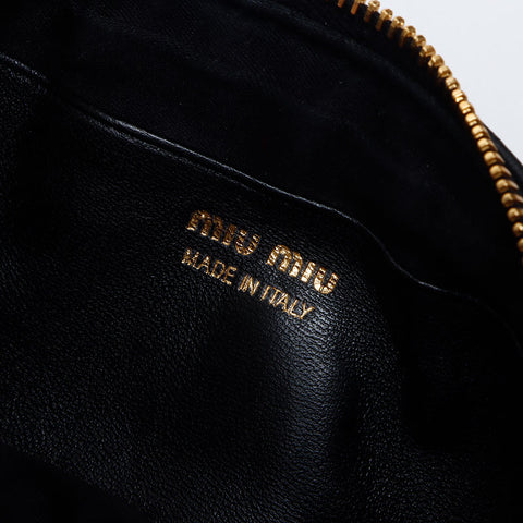 Miu Miu Matelasse mini belt bag Waist bag black WS13940