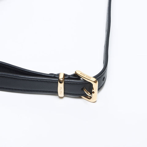 Miu Miu Matelasse mini belt bag Waist bag black WS13940