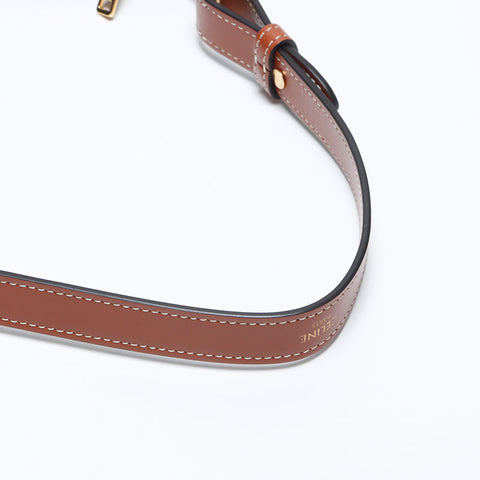 セリーヌ CELINE PVC マカダム ホーボー AVA アヴァ トリオンフ ハンドバッグ ブラウン WS13941
