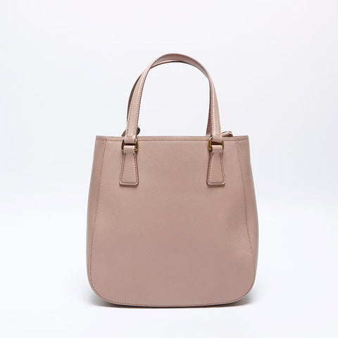 PRADA Saffiano 2way Shoulder Bag beige WS13942