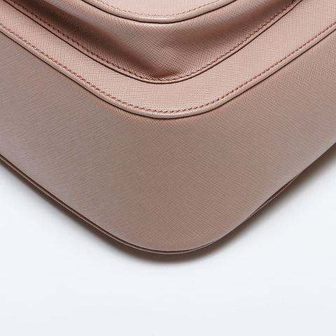 PRADA Saffiano 2way Shoulder Bag beige WS13942