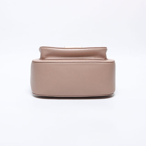 PRADA Saffiano 2way Shoulder Bag beige WS13942
