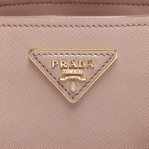 PRADA Saffiano 2way Shoulder Bag beige WS13942