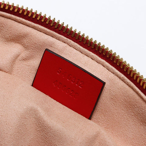 グッチ GUCCI GG ブルームス ミニ ボストン 2way PVC ショルダーバッグ レッド WS13944