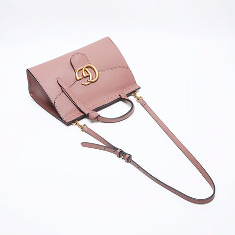 GUCCI GG Marmont Leather 2way Shoulder Bag pink WS13945