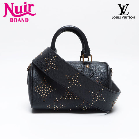 Louis Vuitton Louis Vuitton Nano Speedy Monogramm Emplant Umhängetasche Schwarz WS13948