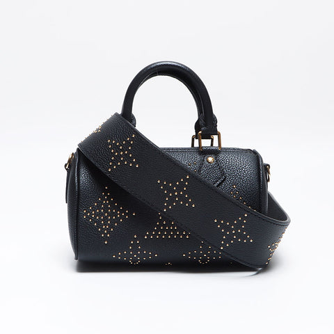 Louis Vuitton Louis Vuitton Nano Speedy Monogramm Emplant Umhängetasche Schwarz WS13948