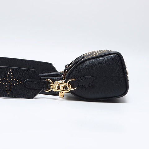 LOUIS VUITTON Nano Speedy Monogram Empreinte Sac à bandoulière noir WS13948