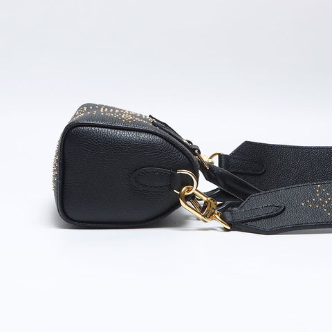 Louis Vuitton Louis Vuitton Nano Speedy Monogramm Emplant Umhängetasche Schwarz WS13948