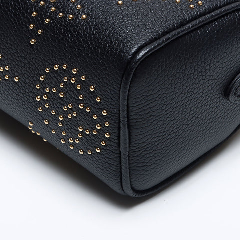 Louis Vuitton Louis Vuitton Nano Speedy Monogramm Emplant Umhängetasche Schwarz WS13948