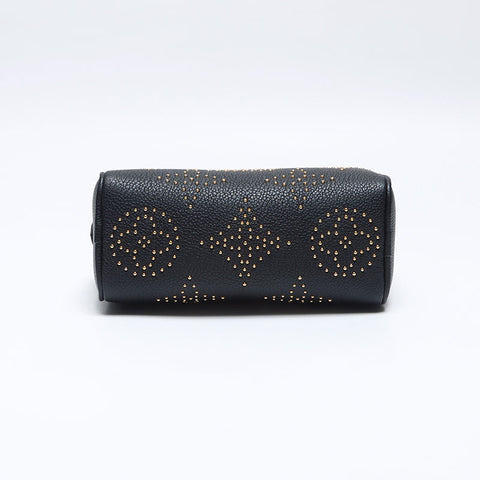 Louis Vuitton Louis Vuitton Nano Speedy Monogramm Emplant Umhängetasche Schwarz WS13948