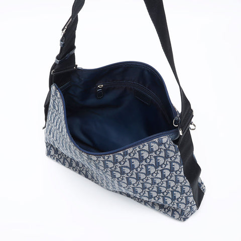 クリスチャンディオール Christian Dior トロッター ショルダーバッグ ネイビー WS13951