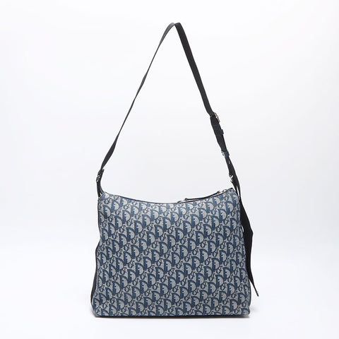 クリスチャンディオール Christian Dior トロッター ショルダーバッグ ネイビー WS13951