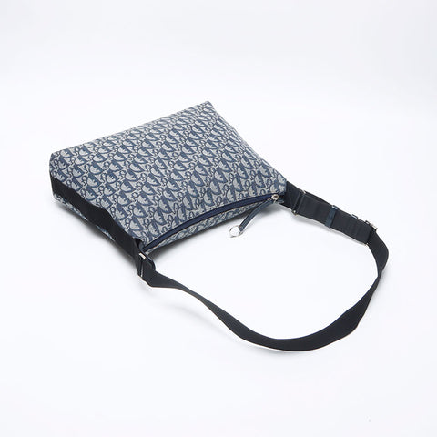 クリスチャンディオール Christian Dior トロッター ショルダーバッグ ネイビー WS13951