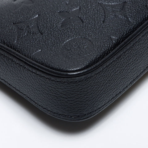 LOUIS VUITTON Easy Pouch Monogram Empreinte Shoulder Bag black WS13952