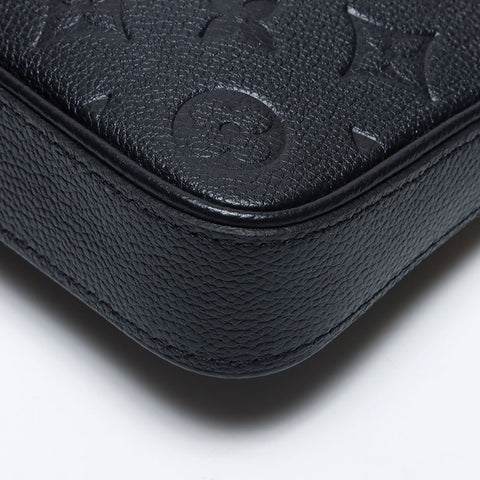Louis Vuitton Louis Vuitton Easy Pouch Monogramm Emprent Umhängetasche Schwarz WS13952
