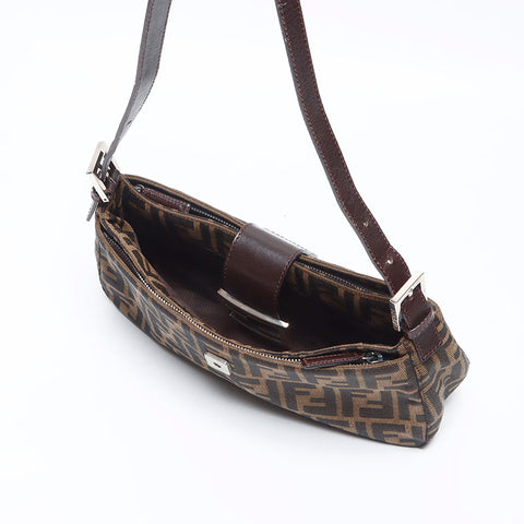 フェンディ FENDI ズッカ マンマ ショルダーバッグ ブラウン WS13953