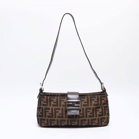 フェンディ FENDI ズッカ マンマ ショルダーバッグ ブラウン WS13953