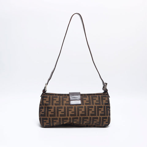 フェンディ FENDI ズッカ マンマ ショルダーバッグ ブラウン WS13953