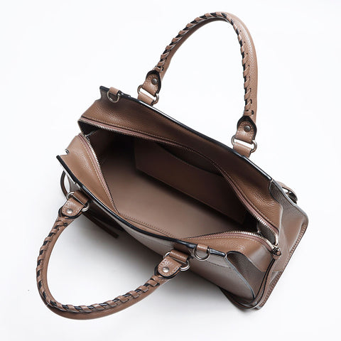 BALENCIAGA Nano City Shoulder Bag Brown WS13956
