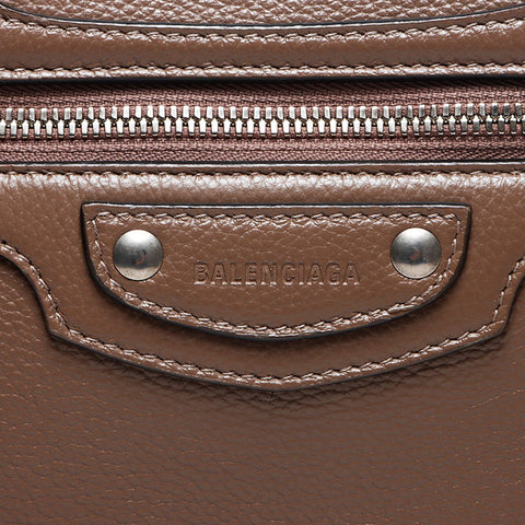 BALENCIAGA Nano City Shoulder Bag Brown WS13956