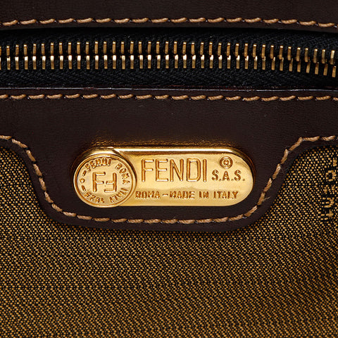 フェンディ FENDI ズッカ ハンドバッグ ブラウン WS13957
