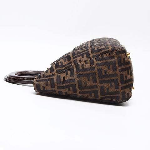フェンディ FENDI ズッカ ハンドバッグ ブラウン WS13957