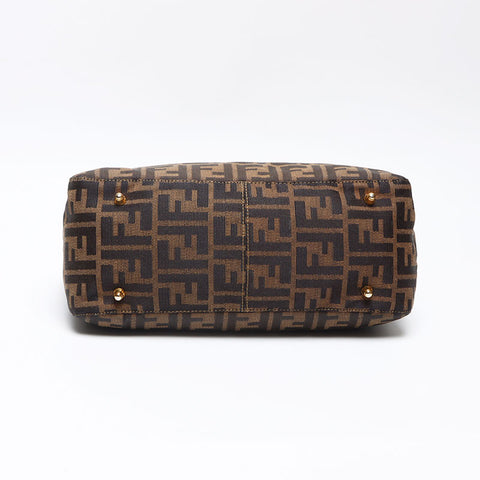 フェンディ FENDI ズッカ ハンドバッグ ブラウン WS13957
