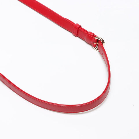 Christian Dior Lady Dior Mini Lambskin 2way Shoulder Bag Red WS13960