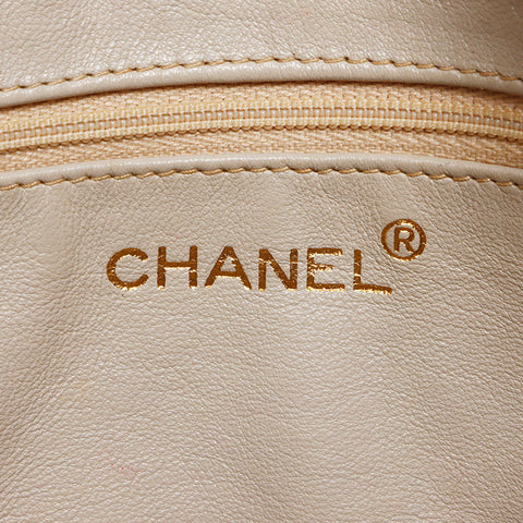 CHANEL Caviar Skin COCO Mark Chain 9th Series 2004-2005 Shoulder Bag beige WS13962