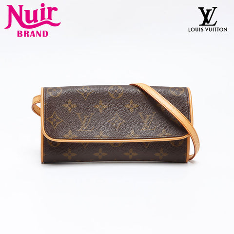 ルイ・ヴィトン LOUIS VUITTON モノグラム ポシェット ツイン 1998年製 ショルダーバッグ ブラウン WS13963