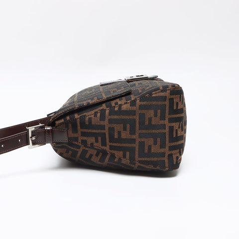 フェンディ FENDI マンマバケット ズッカ ショルダーバッグ ブラウン WS13967
