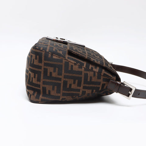 フェンディ FENDI マンマバケット ズッカ ショルダーバッグ ブラウン WS13967