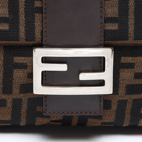 フェンディ FENDI マンマバケット ズッカ ショルダーバッグ ブラウン WS13967
