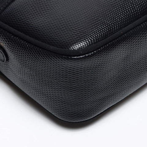 Salvatore Ferragamo Vara embossed leather Shoulder Bag black WS13968