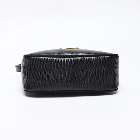 Salvatore Ferragamo Vara embossed leather Shoulder Bag black WS13968
