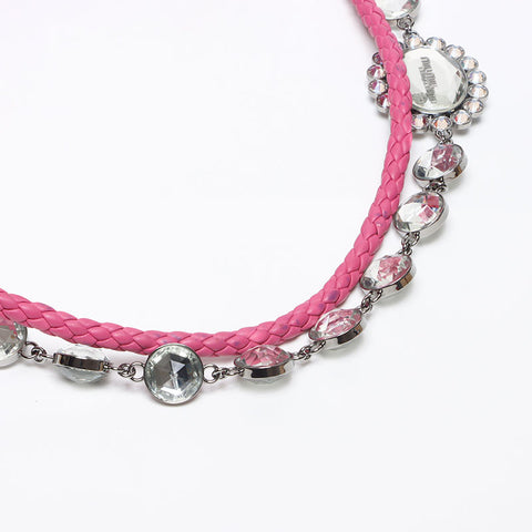 Miu Miu Materasse Crystal Shoulder Bag pink WS13970