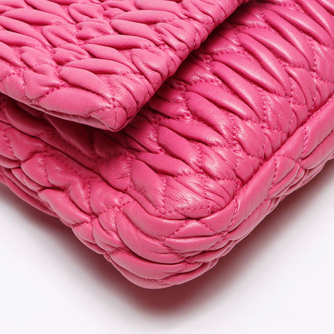 Miu Miu Materasse Crystal Shoulder Bag pink WS13970