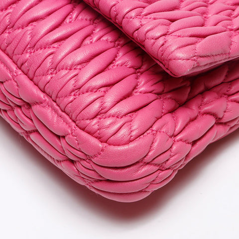 Miu Miu Materasse Crystal Shoulder Bag pink WS13970