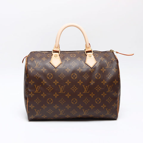 LOUIS VUITTON Monogram Speedy 30 2004 Boston bag Brown WS13974