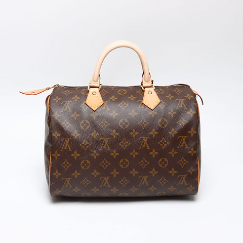 LOUIS VUITTON Monogram Speedy 30 2004 Boston bag Brown WS13974