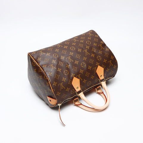 LOUIS VUITTON Monogram Speedy 30 2004 Boston bag Brown WS13974