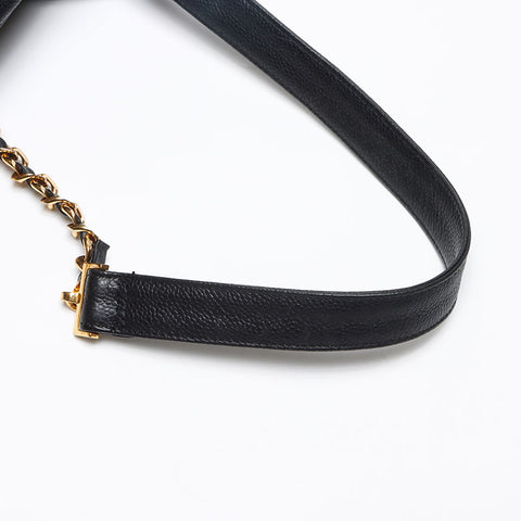 CHANEL Cambiaskin COCO Mark Turnlock 1999-2000 Backpack Â· Daypack black WS13975