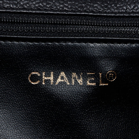 CHANEL Cambiaskin COCO Mark Turnlock 1999-2000 Backpack Â· Daypack black WS13975