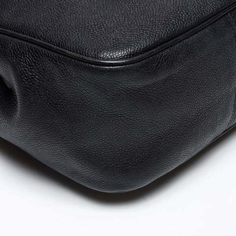 CHANEL Cambiaskin COCO Mark Turnlock 1999-2000 Backpack Â· Daypack black WS13975