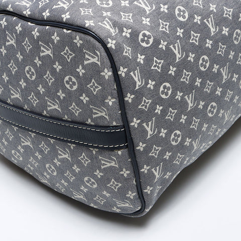 Louis Vuitton Louis Vuitton 2009 Canvas Monogram Speedy Bandoliere Boston Bag Navy WS13978